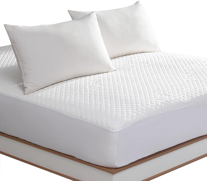 Queen Size Waterproof Mattress Protector Fitted Mattress Pad Cover with Deep Pocket Up to 18''