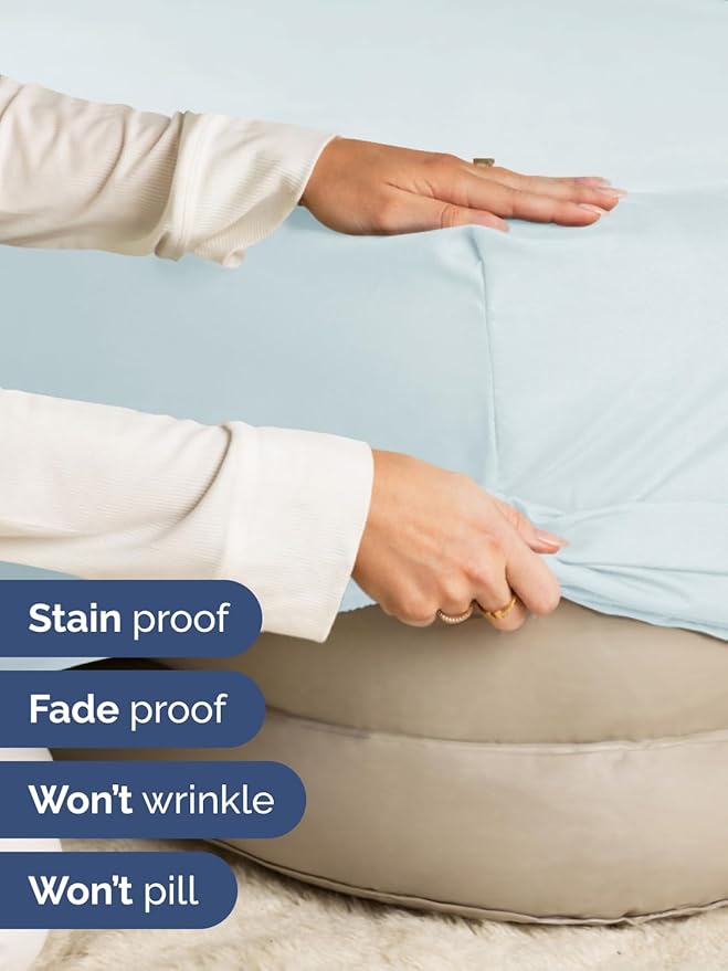Extra Deep Twin Fitted Sheet - Hotel Luxury Single Fitted Sheet Only - Easily Fits 18 inch to 24 inch Mattress - Ultra Soft, Wrinkle & Fade Free w/Extra Deep Pockets - Breathable & Comfy - Ice Blue