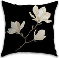 Vintage Floral Throw Pillow Covers, Vintage Flower Pattern Double Sided Cushion Cover, Indoor and Outdoor Home Art Decor Pillowcase for Sofa or Bedroom Decor 18x18inches (Black&White, 18x18inches)