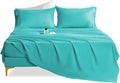 Silky Soft King Size Sheet Set - Luxury 4 Piece Breathable Cooling Sheets for King Size Bed, 16" Deep Pocket Easy Care Wrinkle Free Bedding Sheet and Pillowcase Set, Turquoise