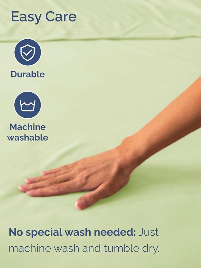 Extra Deep Cal King Fitted Sheet - Hotel Luxury Single Fitted Sheet Only - Easily Fits 18 to 24 inch Mattress - Ultra Soft, Wrinkle Free w/Extra Deep Pockets - Breathable & Comfy - Light Sage Green