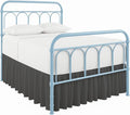 Cottingon Bed Skirt Full 14" Drop with Split Corners, 100% Microfiber Soft and Stylish, Dust Ruffle with Platform, Dark Grey