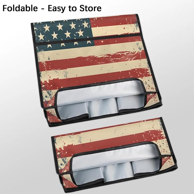 Stand Mixer Cover for 6-8 Quarts Mixer Kitchen Mixer Cover Fits Tilt Head & Bowl Lift Models Stars Stripes Dust Cover for Coffee Maker with Pockets