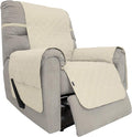 Easy-Going Sofa Slipcover Waterproof Recliner Chair Cover Non-Slip Fabric Couch Cover for Living Room Washable Furniture Protector for Pets Kids Children Dog Cat (Recliner, Ivory)