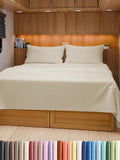 RV Short Queen Sheet Set 60 X 75 - 4 Piece RV Short Queen Bed Sheets - Soft, Breathable & Cooling - Designed for Bunks, Trailers & Camper - Fits 8” to 12" Mattress - Hotel Luxury Bedding - Wheat
