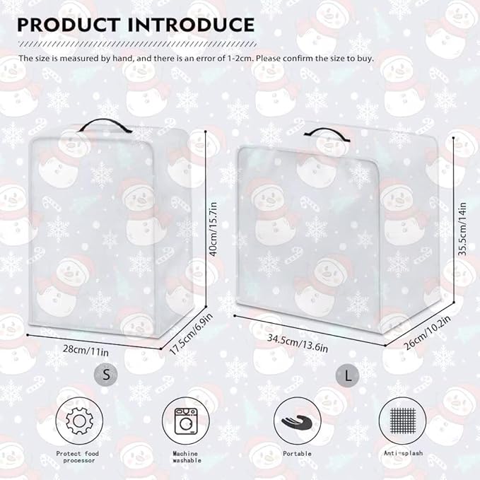 Coffee Maker Cover Christmas Cat Coffee Up Covers Dustproof Protector for Mixer Foldable Appliance Cover