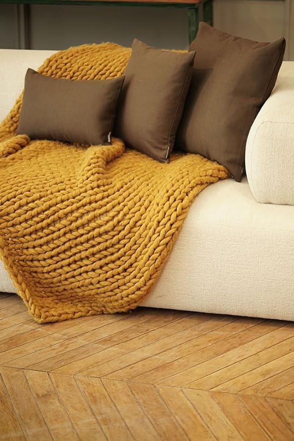 Haven & Glow Decorative Throw Pillow Cover – Rectangular Cushion Case with Zipper | Modern Sofa, Couch & Bed Accent Pillow Covers for Room, Bedroom & Home Decor | 20 x 12 Inch – Dark Brown – 2 Pc