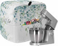 Eucalyptus Leaves Stand Mixer Dust Cover with Storage Pocket & Handles, Fits All Tilt Head & Bowl Lift Spring Botanical Vines Kitchen Appliance Cover Organizer Watercolor Bag Accessories, 6-8 Quart