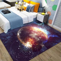 Large Area Rug for Living Dinning Room Universe Planet Moon Bedroom Rugs Child Study Room Soft Floor Mat Non-Slip Carpet Home Decor, 6' x 9'