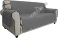 Easy-Going Sofa Slipcover Waterproof Couch Cover for 3 Cushion Couch Sofa Cover Furniture Protector Cover Pets Covers Washable Non-Slip Fabric Pets Kids Children Dog Cat (Sofa, Grey)