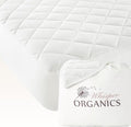 Whisper Organics Luxury Quilted Mattress Cover - Exquisite Softness, 100% Organic Cotton, 17-Inch Deep Pocket, Full, Pure White