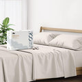 Mayfair Linen 500 Thread Count Split King Sheets Sets for Adjustable Bed - 5 PC Split King Size Bed Sheet Set Cotton (Taupe), Soft, Cooling, Sateen Weave 16" Deep Pocket Bedsheet (Fits 18" Mattress)