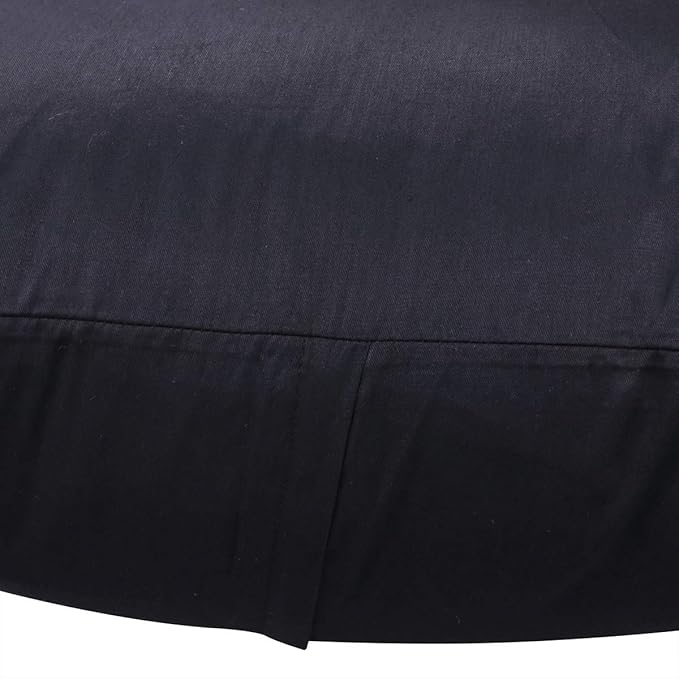 Thmyo 4-Pack 100% Cotton Comfortable Solid Decorative Throw Pillow Case Square Cushion Cover Pillowcase Sublimation Blank Pillow Covers Christmas DIY Throw Pillowcase for Sofa(16x16inch/40x40cm,Black)