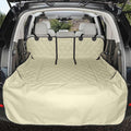 4Knines Split Cargo Liner for SUV – For Dogs & Pets, Heavy-Duty, Waterproof Trunk Mat & Cargo Cover – Fits 60/40 Split Bench & Armrest Pass-Through – Machine Washable, Non-Slip, Durable (Large, Beige)