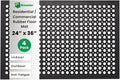 Envelor 4-Pack Anti Fatigue Rubber Floor Mat - Non-Slip Restaurant Mat with Drainage - 24 x 36 Inches
