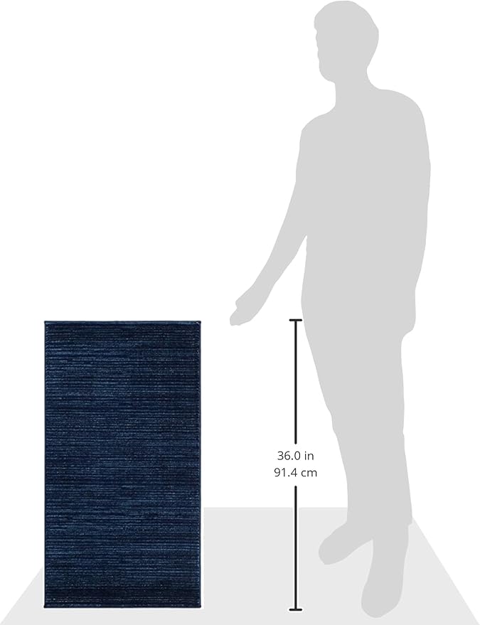 SAFAVIEH Vision Collection Accent Rug - 2' x 3', Navy, Modern Ombre Design, Non-Shedding & Easy to Clean, Ideal for Entryway, Foyer, Bedroom (VSN606N)