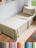 Cot Sheet Set 33” x 75” – 4 Piece Cot Size Twin Mattress Sheets – Ideal for Camper Bunk, RVs, Bunks, Day Care, Camping & Guest Beds - Fits 6” to 10” Mattress - Comfy, Breathable and Cooling - Wheat