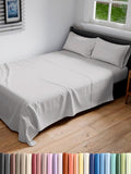 Full XL Bed Sheet Set - 4 Piece Extra Long Extended Full XL Sheets - Ultra-Soft, Breathable & Cooling - Fits 8” to 16" Mattress w/ Deep Pockets - 54" x 80" - Wrinkle and Fade Resistant - French Grey