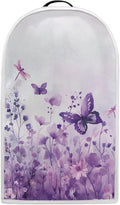 Talayituse Butterfly Dragonfly Flower Print Blender Dust Cover, Fingerprint Protection Cover for Stand Mixer or Coffee Machine, Home Kitchen Appliance Covers for Stain Dust Resistant Supplies