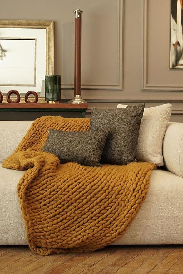 Haven & Glow Decorative Throw Pillow Cover – Rectangular Cushion Case with Zipper | Modern Sofa, Couch & Bed Accent Pillow Covers for Room, Bedroom & Home Decor | 20 x 12 inches – Silver Brown – 2 Pc