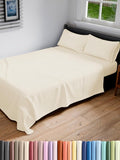 Full XL Bed Sheet Set - 4 Piece Extra Long Extended Full XL Sheets - Soft, Breathable & Cooling - Fits 8” to 16" Mattress w/ Deep Pockets - 54" x 80" - Easy-Fit, Wrinkle & Fade Resistant - Off White