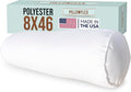 Pillowflex Bolster Pillow (8x46) - Round Roll Pillow Bolster Insert, Plush Polyester-Filled Insert for Decorative Shams, Odorless, Lint and Dust-Free Polyester Filling, No Lumps - (White)