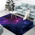 Colorful Galaxy Theme Large Area Rug for Living Dinning Room 6 x 9ft Starry Sky Bedroom Rugs Soft Hallway Floor Mat Non-Slip Washable Carpet