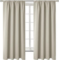 BGment Rod Pocket Blackout Curtains for Bedroom - Thermal Insulated Room Darkening Curtain for Living Room, Light Camel, 42 x 63 Inch, 2 Panels