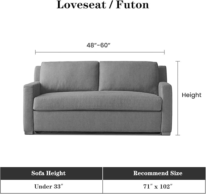 MEETSKY Boho Couch Cover for Dogs Washable Couch Sofa Protector for Love seat Sofa with Cats Friendly, Abstract Geometric Jacquard Sofa Covers Soft Modern Sofa Slipcovers, 71" X102", Deep Grey