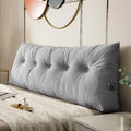 Triangular Wedge Headboard Pillows Twin Dorm Headboard Pillow Long Backrest Positioning Support for Sleeping Back Pillow for Bed Sitting Up Wedge Pillow Reading Bed Lumbar Pillow