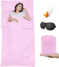 Sleeping Bag Liner,Travel Sheet & Adult Sleep Sack, Camping Sheets Travel Sleep Sack for Backpacking,Hotels & Hostels -Lightweight Single &Double Travel Sheet Camping Sheets