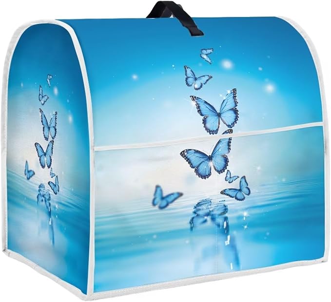 Butterfly Stand Mixer Cover Dust Protective Blue Stand Mixer Covers For Kitchen Aid 4.5-5 Quart Mixers Dustproof Cloth Cover for Small Appliance Protector 2025