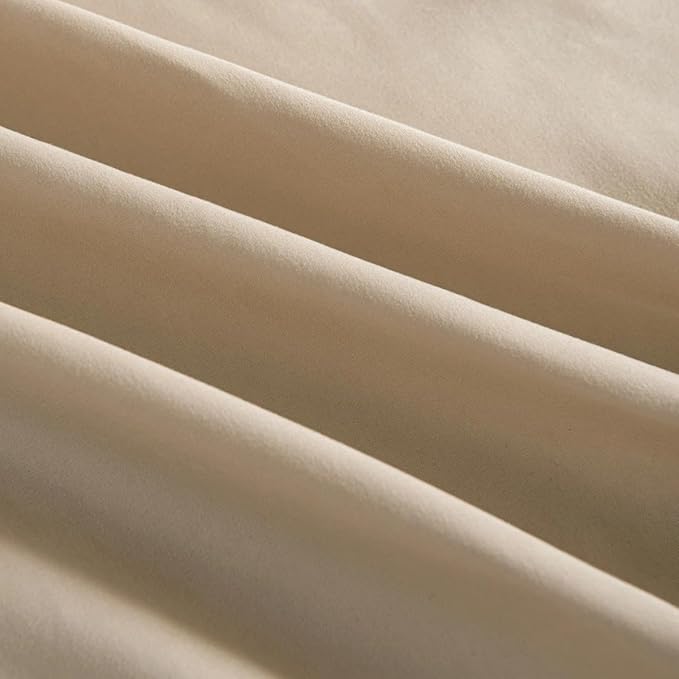 Bed Skirt Queen Size Ruffled Bed Skirts with Split Corners, 16 Inch Drop Dust Ruffle Bed Skirt with Platform - Queen, 16 Inch, Light Camel