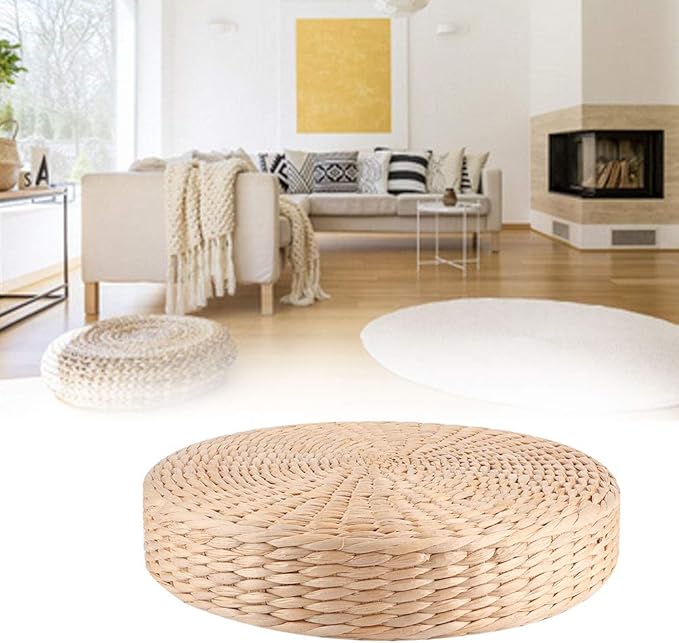 Round Sitting Cushion, 30x5cm / 11.8x2.0in Household Thicken Tatami Seats Floor Pillow Cushion Pouf Decoration for Zen Yoga Tea Ceremony