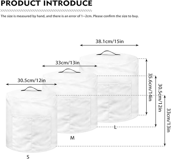 Dust Cover for 8 qt Air Fryer & Pressure Cooker Kitchen Appliance Accessories, Portable Pressure Cooker Air Fryer Rice Cooker Dust Cover Grey Sushi Print Small Appliance Covers