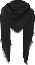 American Trends Women's Cozy Warm Winter Fall Blanket Scarf Stylish Soft Chunky Checked Giant Scarves Shawls