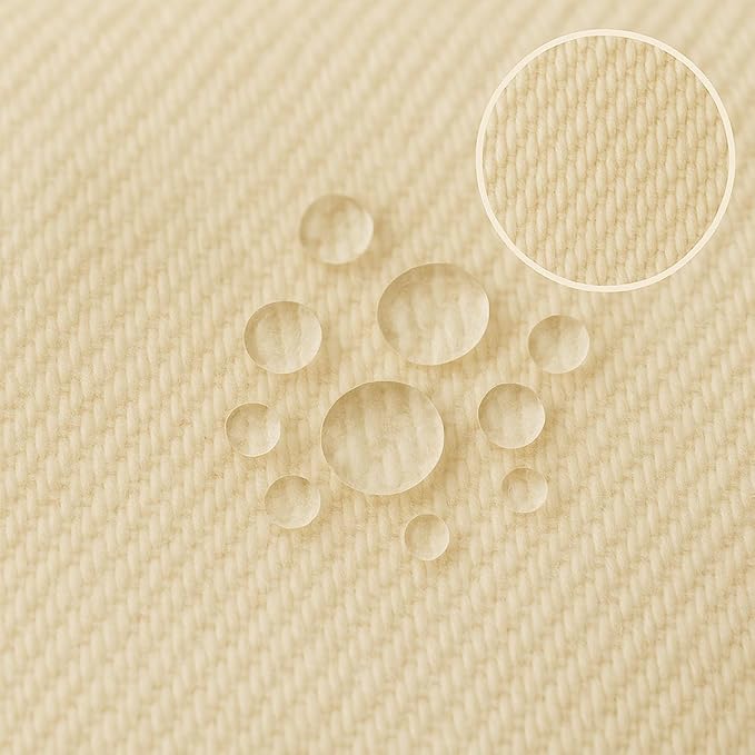 Organic Cotton Crib Mattress Protector (Water-Resistant) - Breathable Fitted Liner Pad, GOTS-Certified, Hypoallergenic, Made in USA - Cradle 36"x18" - Pack of 2