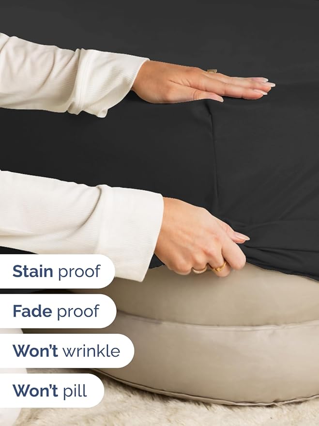 Extra Deep King Fitted Sheet - Hotel Luxury Single Fitted Sheet Only - Easily Fits 18 inch to 24 inch Mattress - Ultra Soft, Wrinkle Free w/Extra Deep Pockets - Easy-Care, Breathable & Comfy - Black
