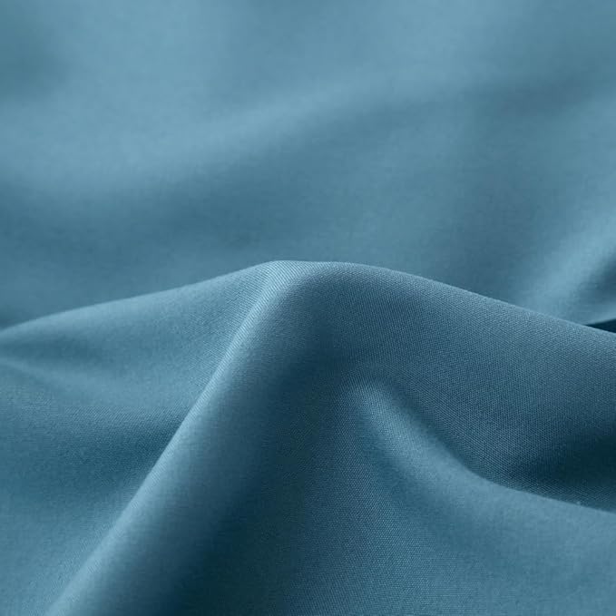 Bed Skirt Queen Size Ruffled Bed Skirt with Split Corners, 14 Inch Drop Dust Ruffle Bed Skirts with Platform, Teal Blue, 14''Queen