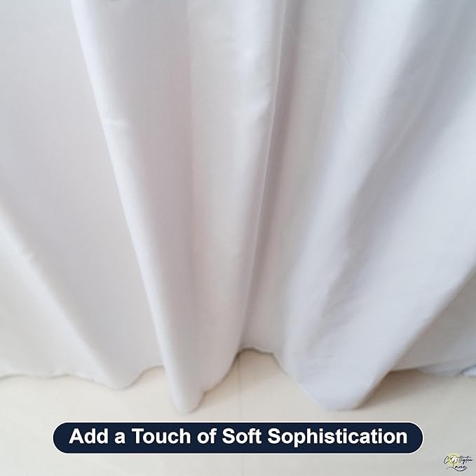 Cottington Lane Extra Long Ruffled College Dorm Bed Skirt 30 Inch Drop, Premium Hotel Collection Brushed Mircofiber Twin XL Dust Ruffle Raised Dorm Room Essentials and Decor, White Solid