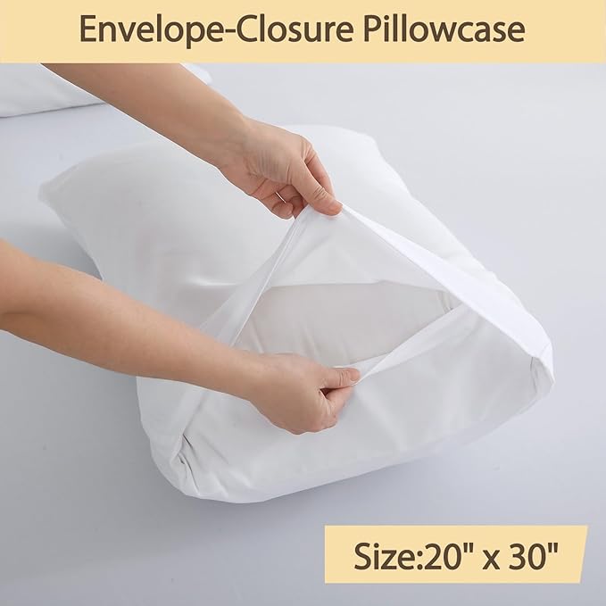 Air Mattress Sheet Set Full Size,6 Piece Deep Pocket Bed Sheet Set for 16-24 Inch Air Bed,Easy Inflate Access,Perfect for Guest Room, RV, Camping,White