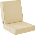 Outdoor Chair Cushions, Waterproof Patio Chair Cushions 19x19x3 Inch, Outdoor Cushions with Removable Cover for Sofa, Fade Resistant Patio Cushions for Outdoor Furniture, Beige