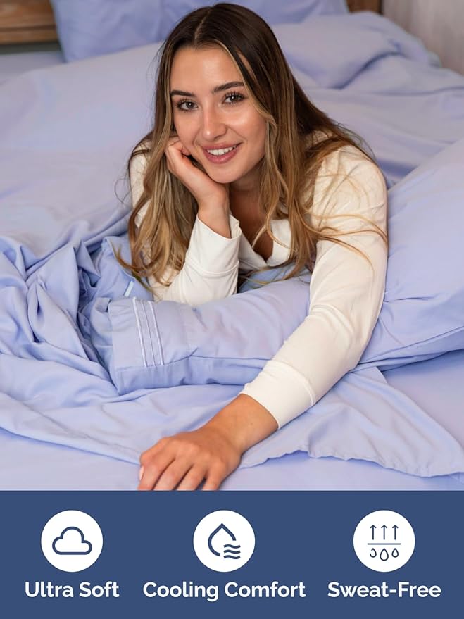 Extra Deep King Fitted Sheet - Hotel Luxury Single Fitted Sheet Only - Easily Fits 18 inch to 24 inch Mattress - Ultra Soft, Wrinkle & Fade Free w/Extra Deep Pockets - Breathable & Comfy - Lavender