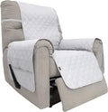 Easy-Going Sofa Slipcover Waterproof Recliner Chair Cover Non-Slip Fabric Couch Cover for Living Room Washable Furniture Protector for Pets Kids Children Dog Cat (Recliner, White)