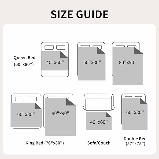 QiyI Waterproof Blanket for Bed Couch Sofa, Small Washable Reversible & Reusable Pet Dog Cat Throw Blanket, Leakproof Stain Resistant Sofa Cover, 40"x60", Black/Light Grey