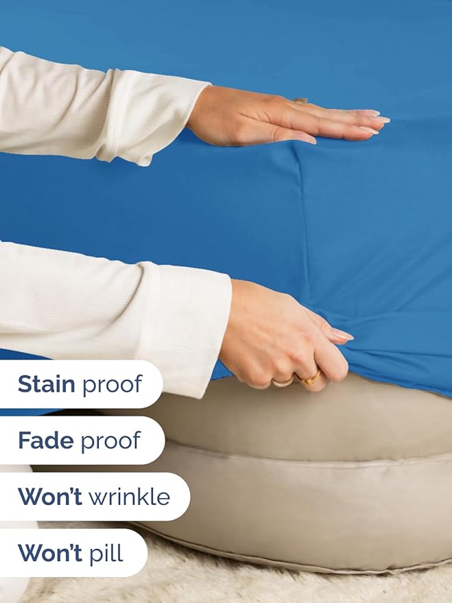 Extra Deep King Fitted Sheet - Hotel Luxury Single Fitted Sheet Only - Easily Fits 18 inch to 24 inch Mattress - Ultra Soft, Wrinkle & Fade Free w/Extra Deep Pockets - Breathable & Comfy - Royal Blue