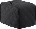 Toaster Cover 2 Slice, 11.4 x 7.5 x 7.9in Universal Size Toasters Dusts Covers, Black Kitchen Small Appliance Cover, Polyester and Cotton Quilted Kitchen Appliance Covers