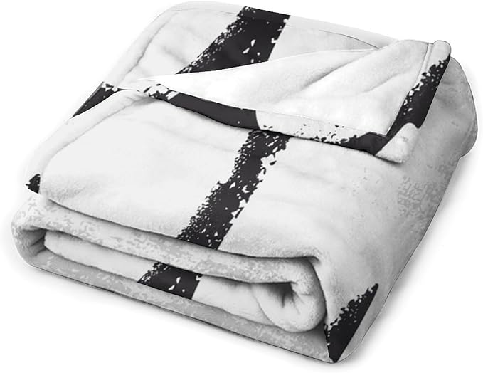 Nautical Anchor Blanket Modern Abstract Light Grey Black Anchor Art Print Soft Cozy Lightweight Throw Blanket for Women Men Bedroom Living Room Dorm Chair Sofa Travel 50x60in