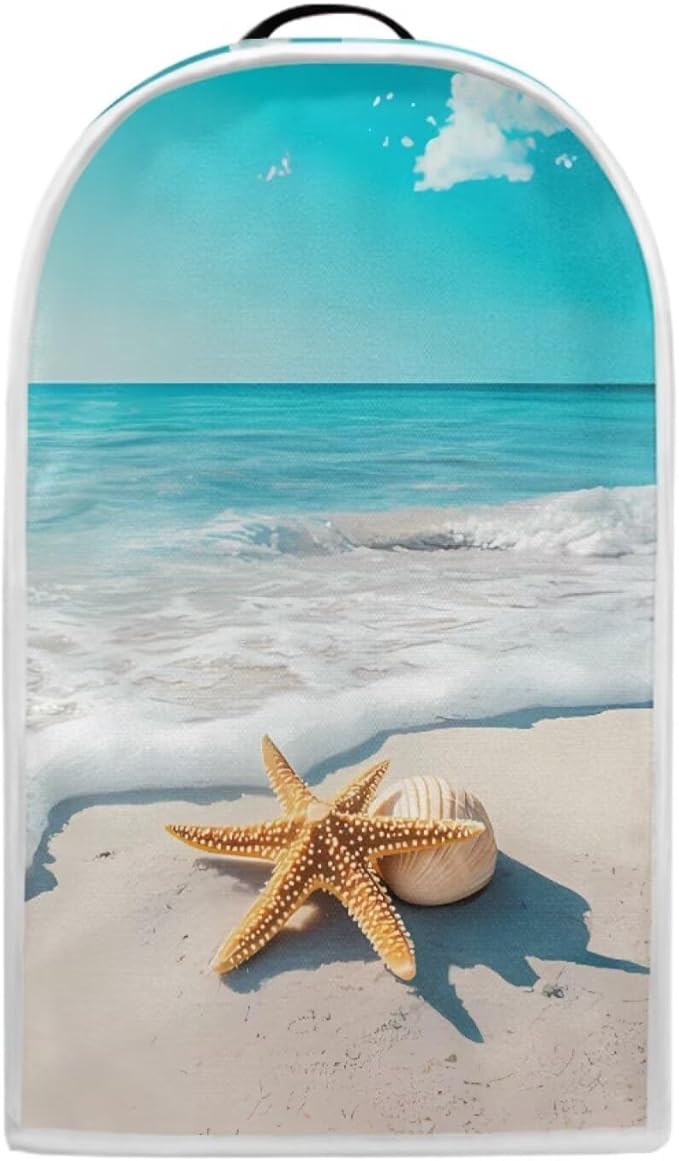 Beach Teal Blender Cover for Kitchen Countertop Starfish Small Appliance Dust Cover Kitchen Decor Food Processor Protector with Handle Blender Protection Accessories 2025