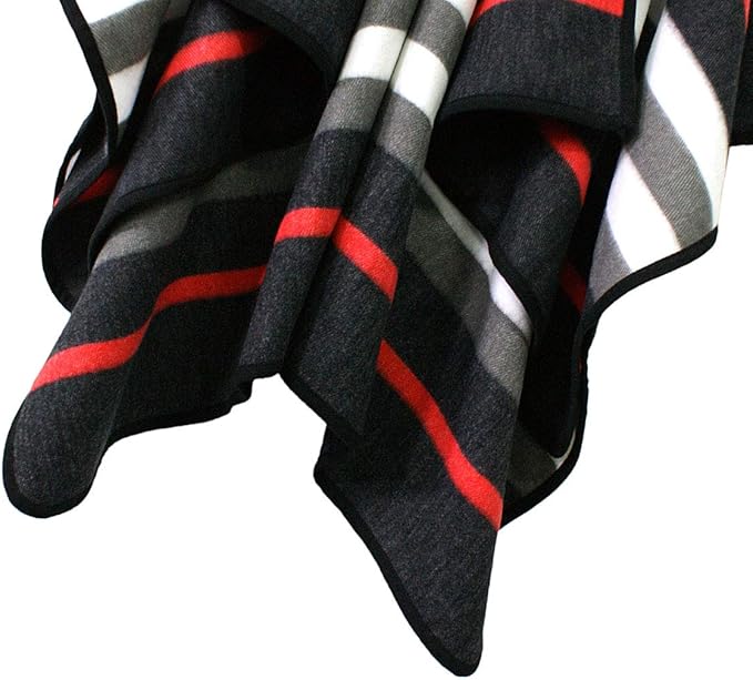 Women's Vintage Pattern Open Front Poncho Cape Shawl Winter Shawl Wraps